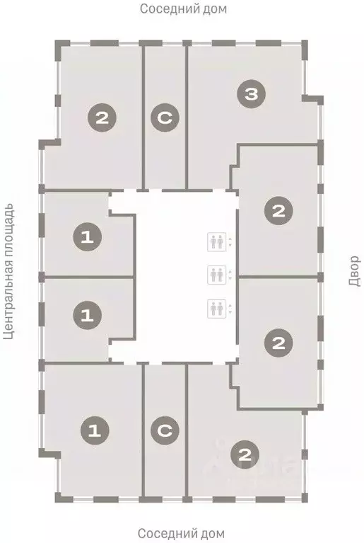 2-к кв. Новосибирская область, Новосибирск Европейский Берег мкр,  ... - Фото 1