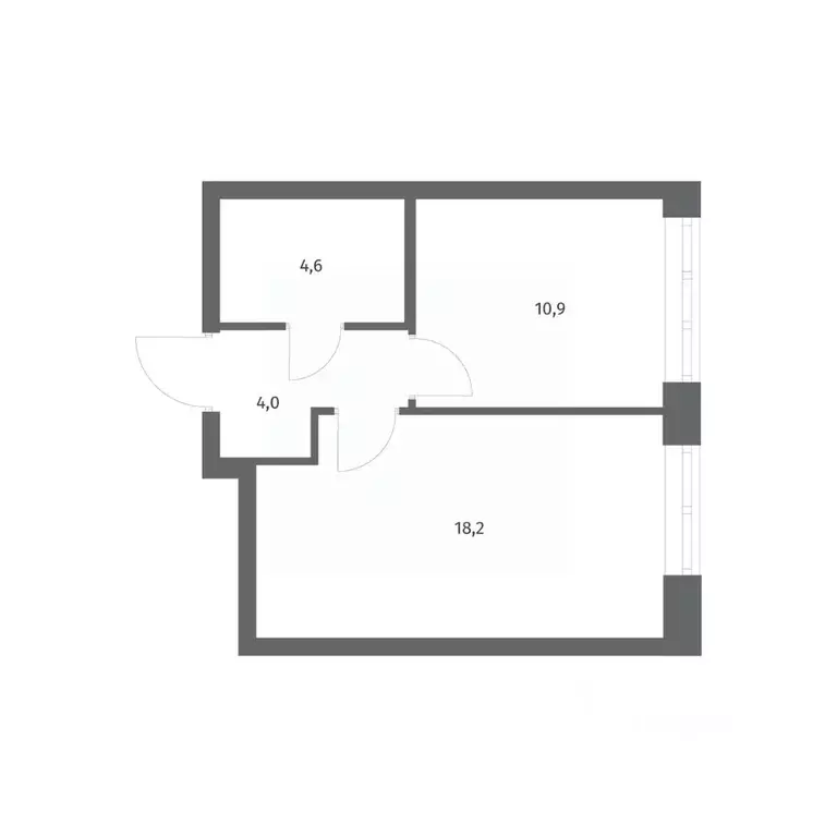 1-к кв. Ленинградская область, Ломоносовский район, Аннинское ... - Фото 1