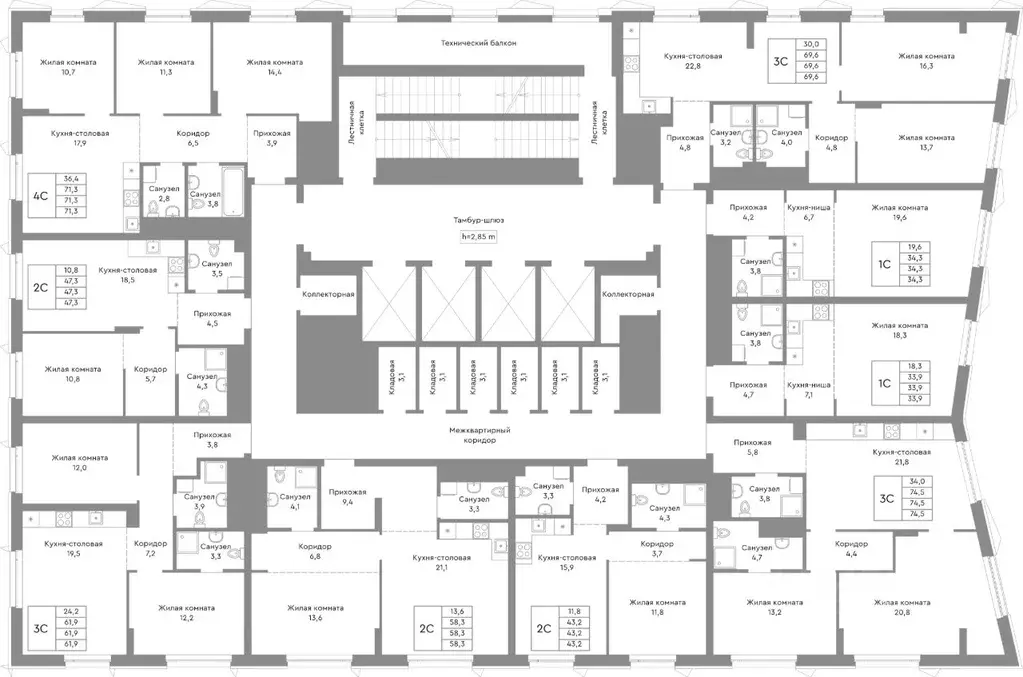 Студия Челябинская область, Челябинск ул. Энтузиастов, 32А (34.3 м) - Фото 2