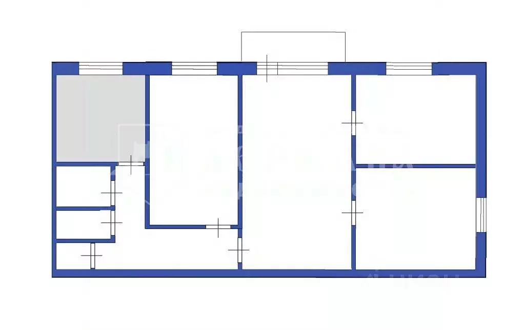 4-к кв. Кемеровская область, Топки Кузнецкая ул., 6 (61.0 м) - Фото 1