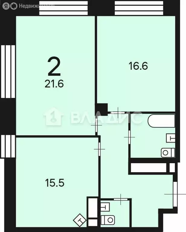 2-комнатная квартира: Москва, Клинская улица, 2А (70 м) - Фото 0