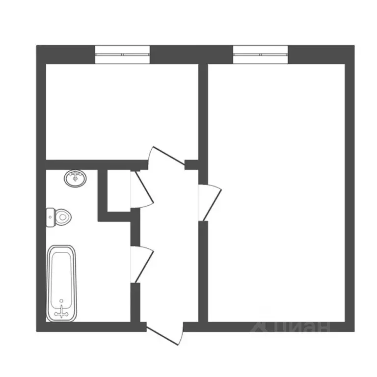 1-к кв. Тюменская область, Ишим Комсомольская ул., 23 (37.5 м) - Фото 2
