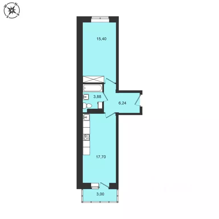 1-к кв. Иркутская область, Иркутский муниципальный округ, с. Мамоны ... - Фото 1