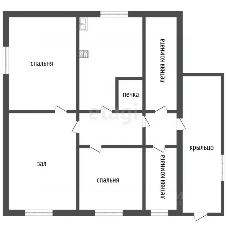 Дом в Мордовия, Кочкуровский район, с. Сабаево Московская ул. (83 м) - Фото 1
