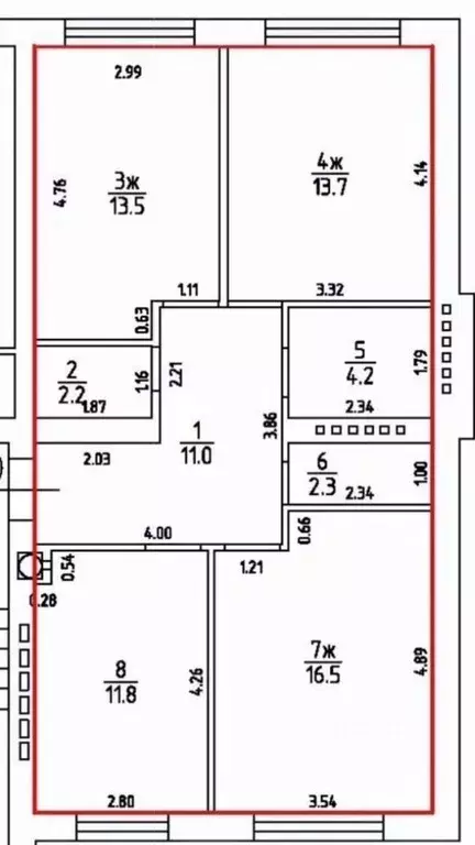 3-к кв. Калининградская область, Гурьевск бул. Рижский, 9А (75.0 м) - Фото 0