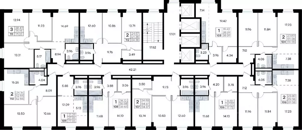 2-к кв. Приморский край, Владивосток ул. Тухачевского (59.58 м) - Фото 2