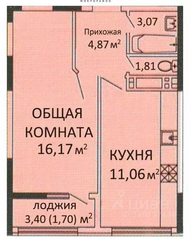 1-к кв. Крым, Симферопольский район, с. Мирное ул. Крымской Весны, 5к1 ... - Фото 1