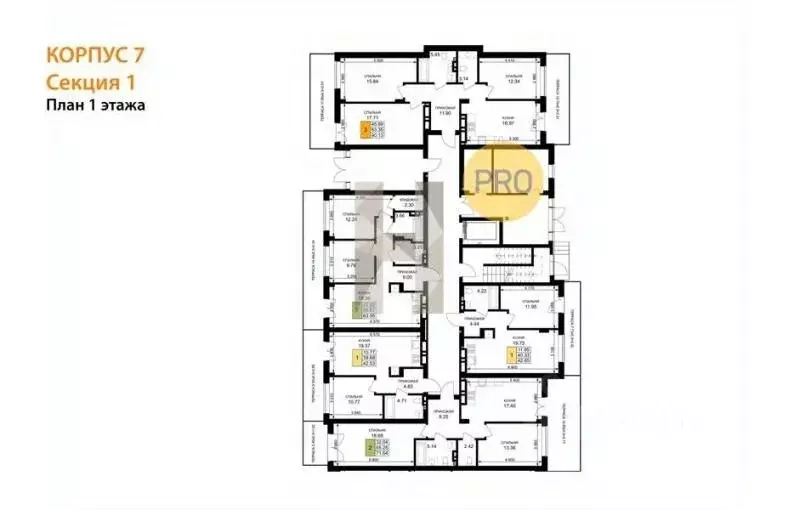 2-к кв. Калининградская область, Гурьевск Включи жилой комплекс (63.95 ... - Фото 2