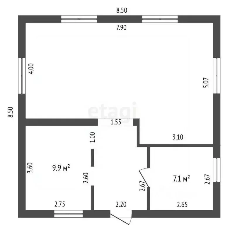Дом в Вологодская область, пос. Харачево ул. Николаевская, 37 (120 м) - Фото 2