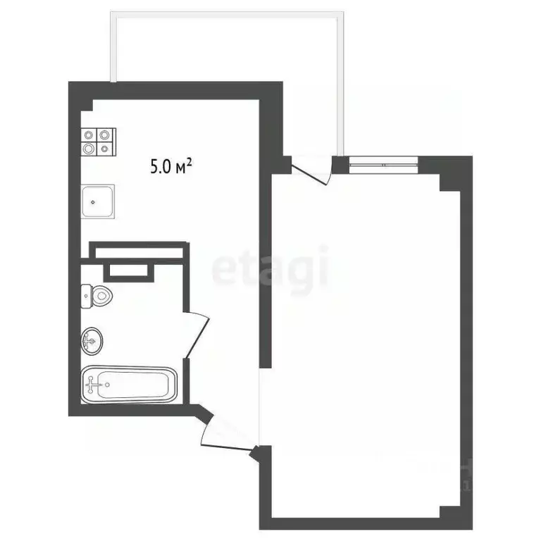 Студия Севастополь ул. Горпищенко, 104Вк2 (40.3 м) - Фото 2