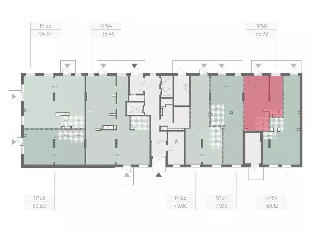 Помещение свободного назначения в Санкт-Петербург Морская миля жилой ... - Фото 2