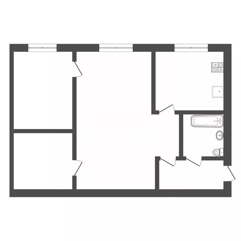2-к кв. Тульская область, Тула ул. Металлургов, 44 (44.0 м) - Фото 2