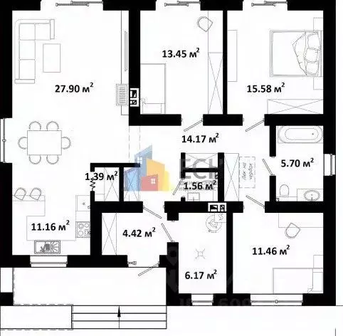 Дом в Тульская область, Тула городской округ, д. Ямны  (110 м) - Фото 2