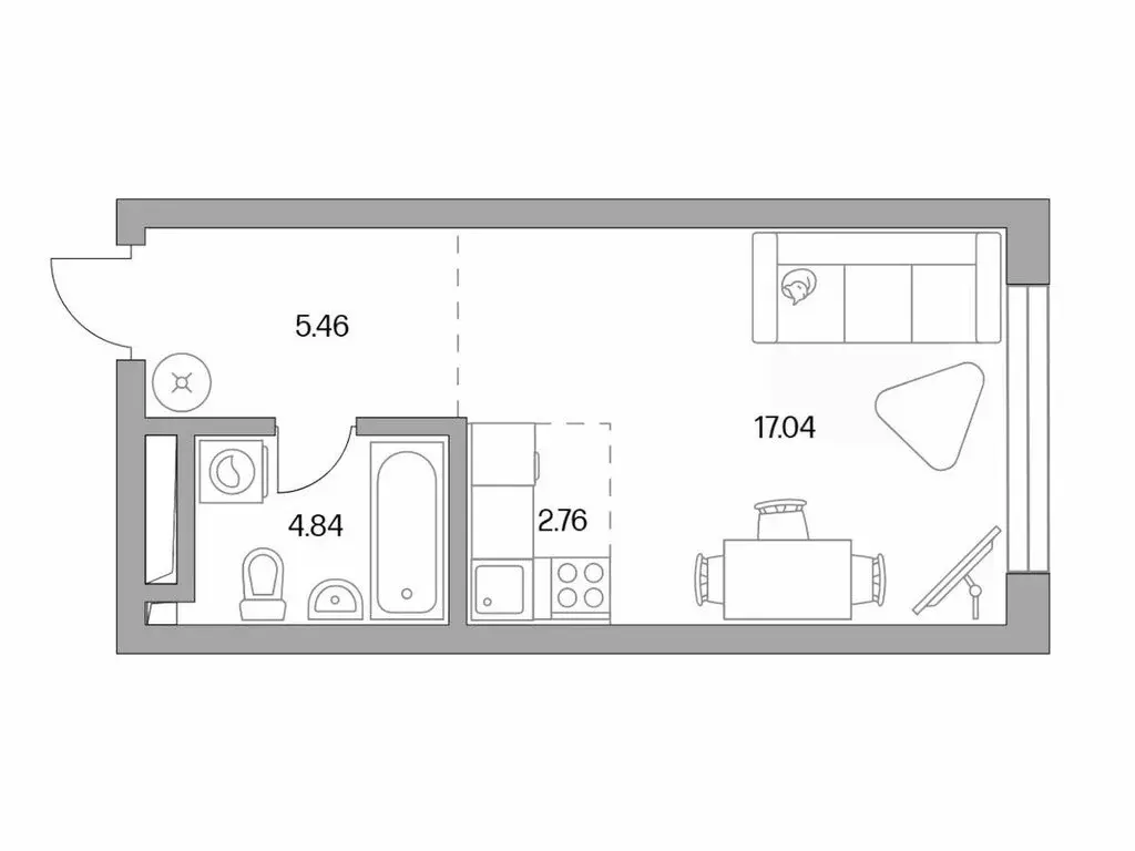 Квартира-студия: Москва, Дмитровское шоссе, 73Б (30.32 м) - Фото 0