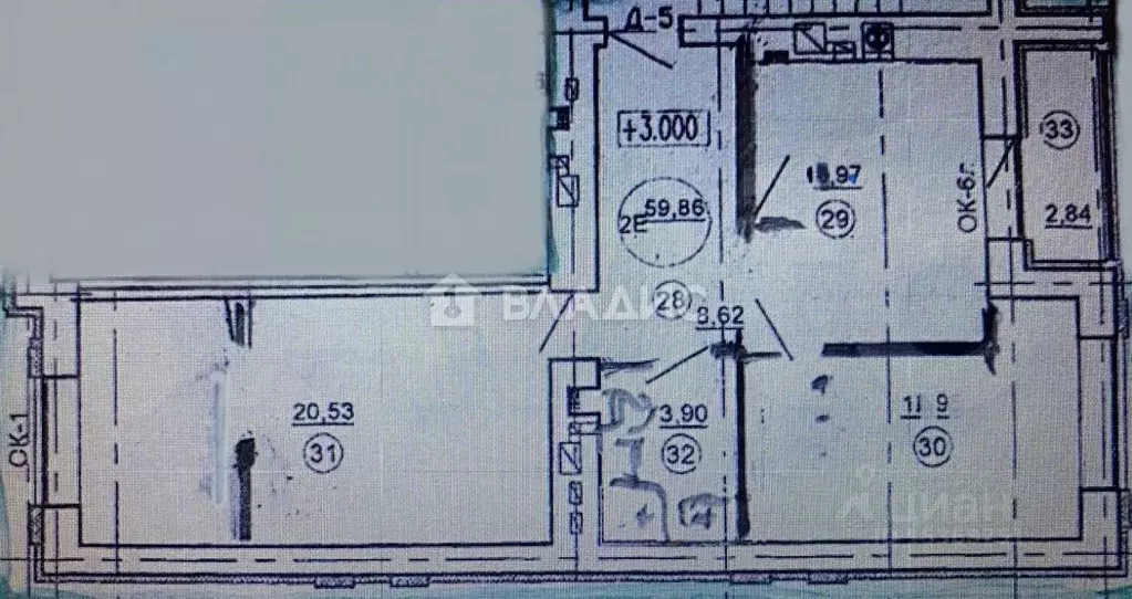 2-к кв. Калининградская область, Зеленоградск Московская ул., 68 (59.8 ... - Фото 2