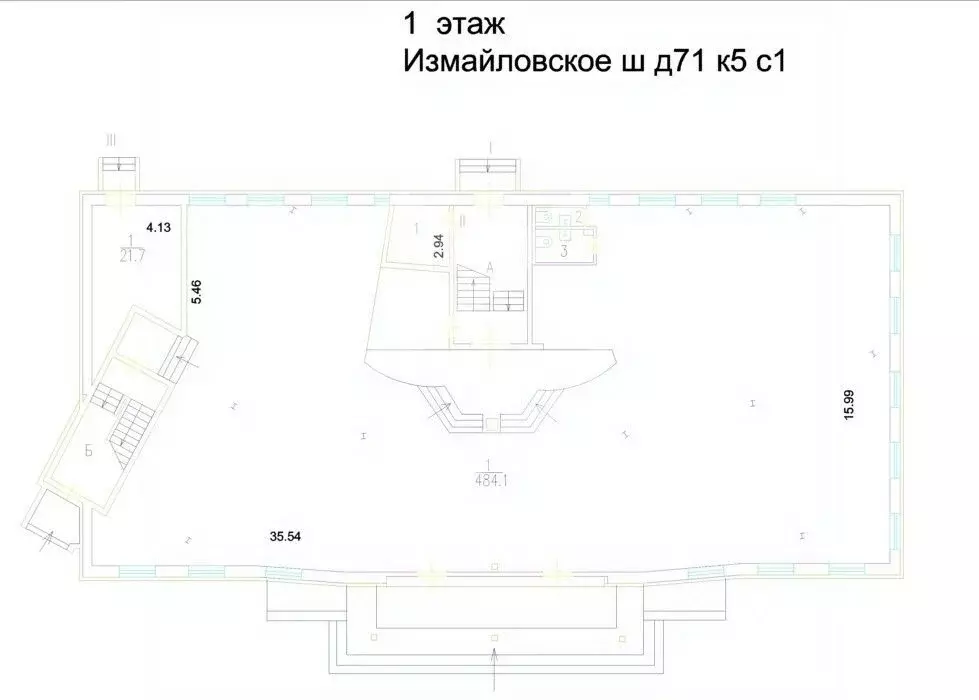 Помещение свободного назначения в Москва Измайловское ш., 71к5с1 (1531 ... - Фото 2