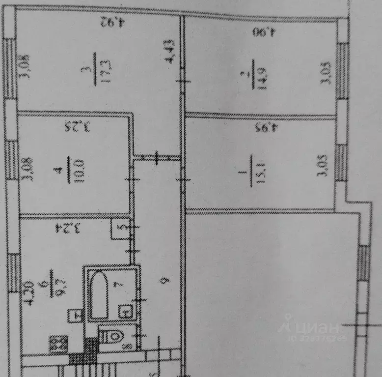 Квартира, 4 комнаты, 80 м - Фото 1