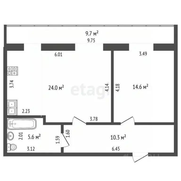 1-к кв. Краснодарский край, Анапа ул. Мирная, 51 (63.0 м) - Фото 2