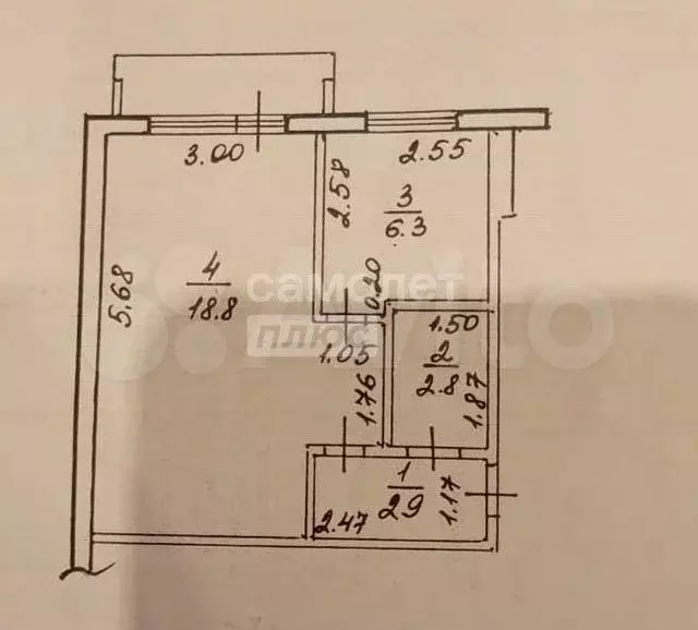 1-к. квартира, 31 м, 1/5 эт. - Фото 0