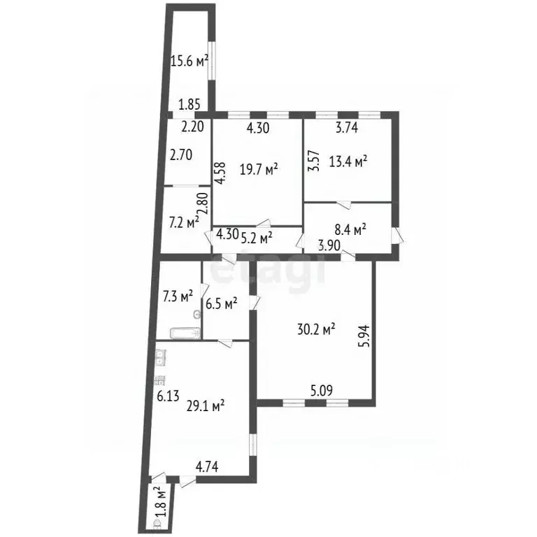 Комната Санкт-Петербург Литейный просп., 60 (31.0 м) - Фото 2