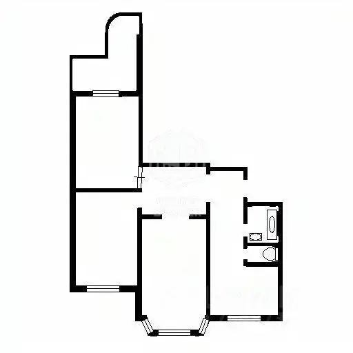 3-к кв. Москва Поречная ул., 13К1 (76.5 м) - Фото 2