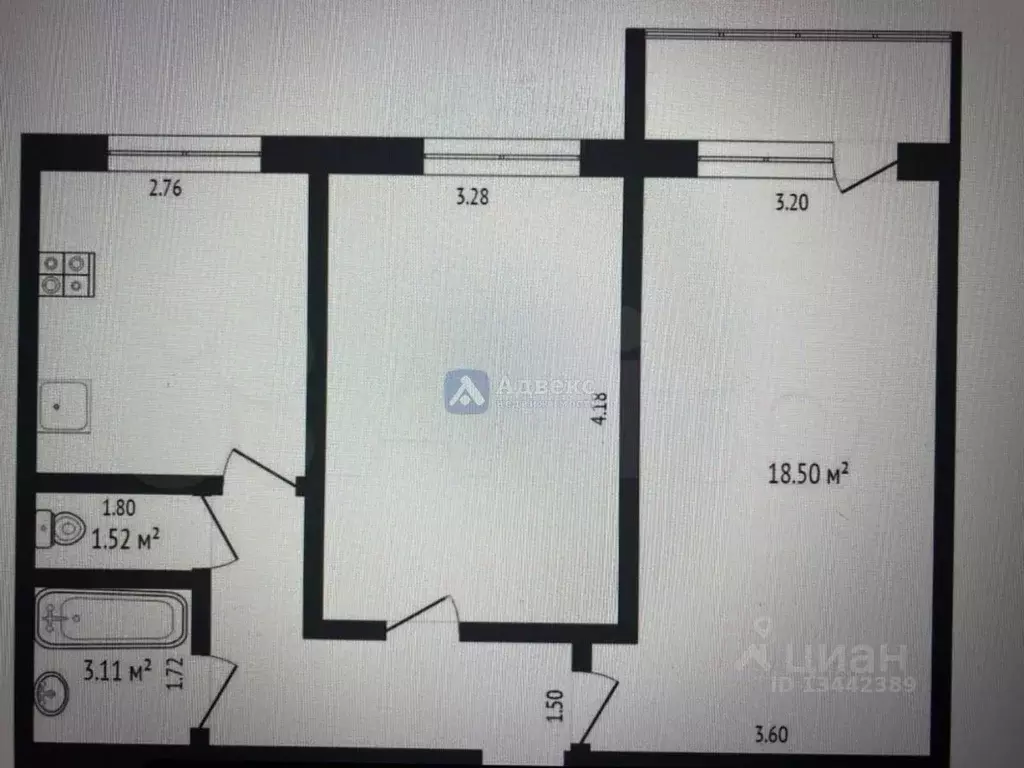 2-к кв. Тюменская область, Тюмень ул. Елизарова, 8 (51.0 м) - Фото 1