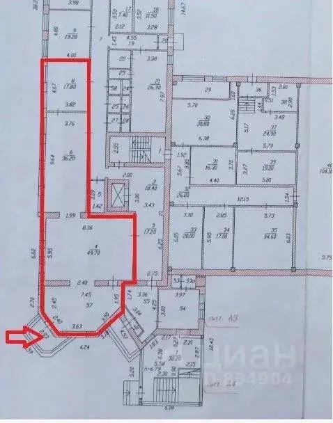 Офис в Чувашия, Чебоксары ул. Юрия Гагарина, 20А (133 м) - Фото 2