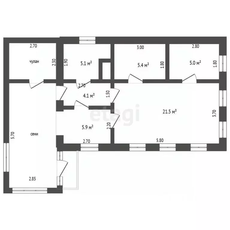 Дом в Тамбовская область, Мичуринск ул. Новороссийская, 63 (47 м) - Фото 1