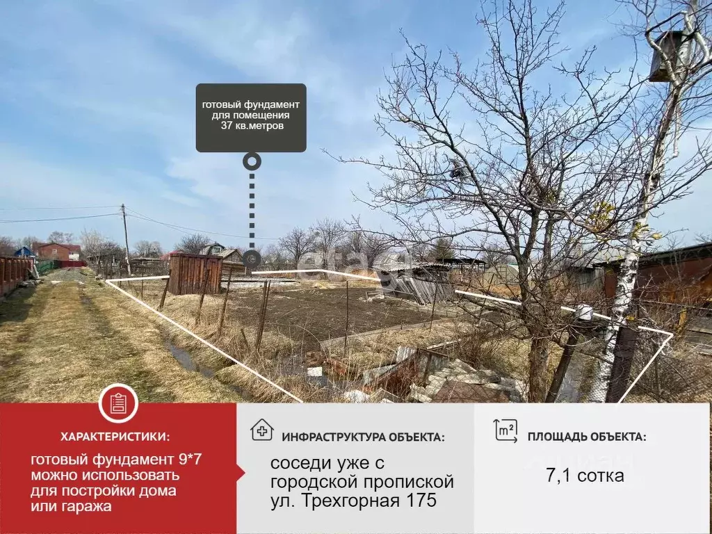 Участок в Хабаровский край, Хабаровск Рассвет СНТ, ул. Центральная ... - Фото 0