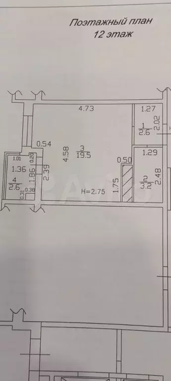 Квартира-студия, 27 м, 12/20 эт. - Фото 0