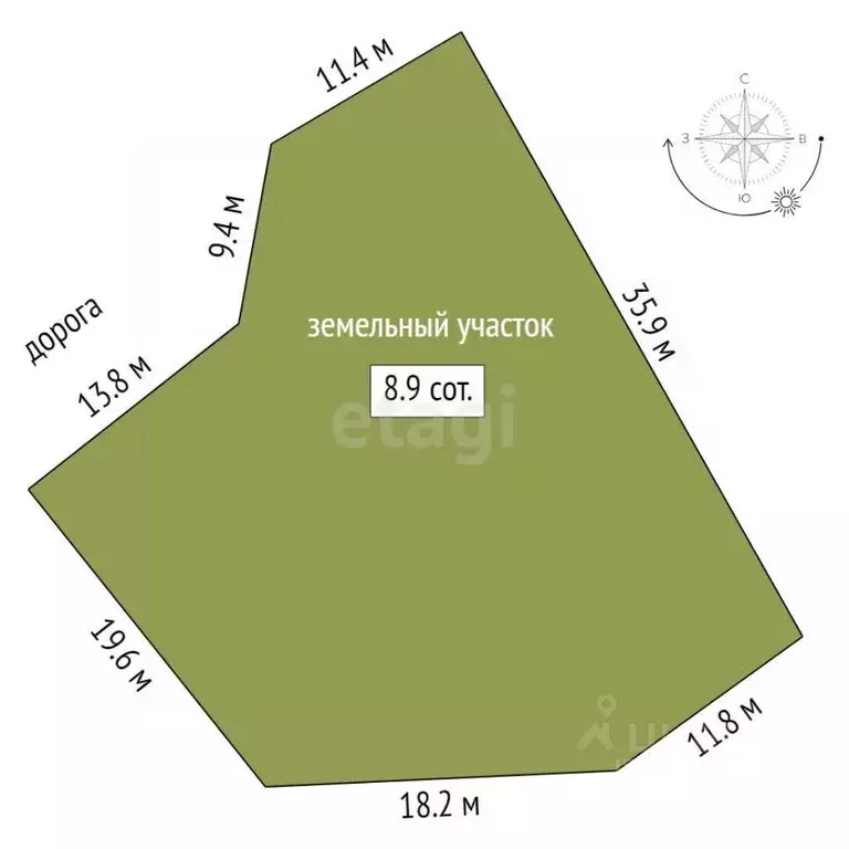 Участок в Саха (Якутия), Якутск проезд Раздольный (8.95 сот.) - Фото 2