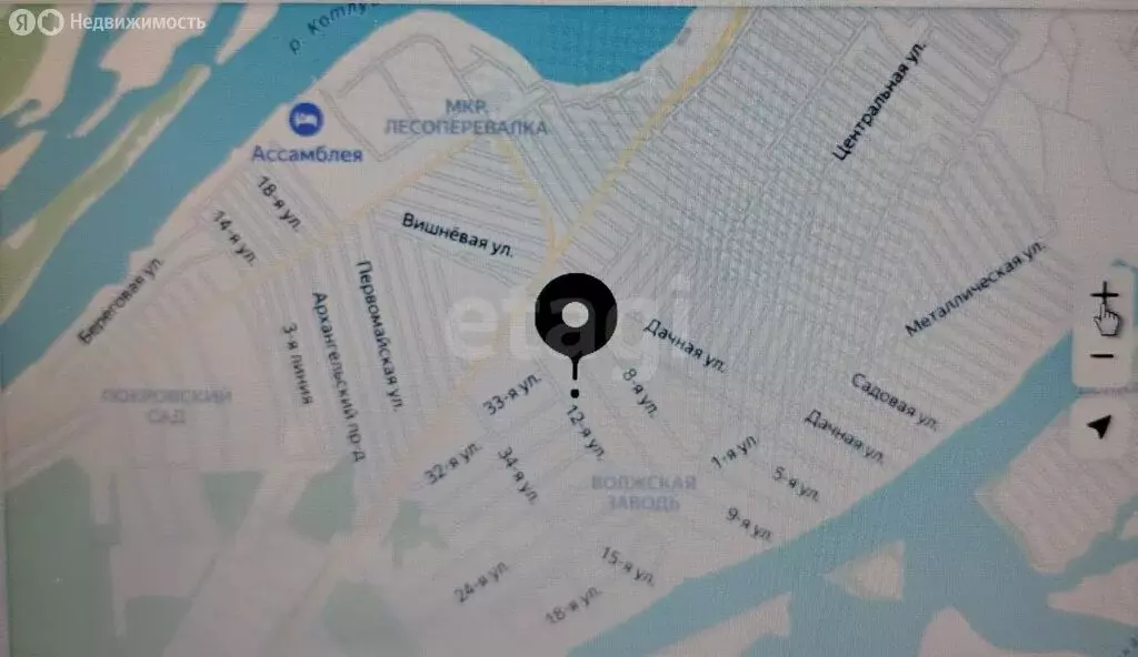 Участок в Шумейка, микрорайон Волжская Заводь, 10-я улица, 42/4 (4.7 ... - Фото 1