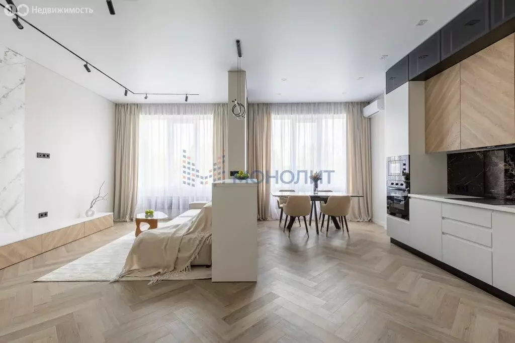 2-комнатная квартира: Нижний Новгород, Барминская улица, 1А (91 м) - Фото 2