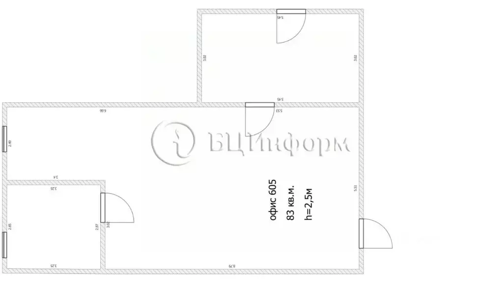 Офис в Санкт-Петербург просп. Непокоренных, 49 (83 м) - Фото 1