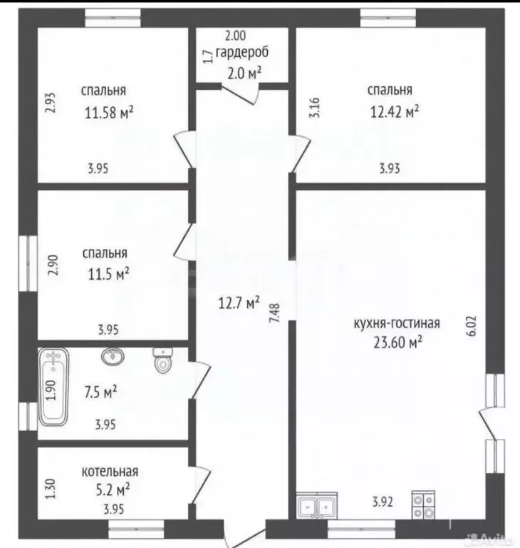 Дом в Тюменская область, Тюменский муниципальный округ, с. ... - Фото 2