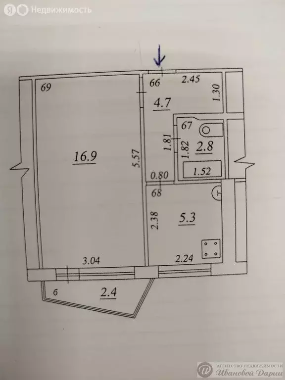 1-комнатная квартира: Самара, проспект Кирова, 274 (29.7 м) - Фото 1