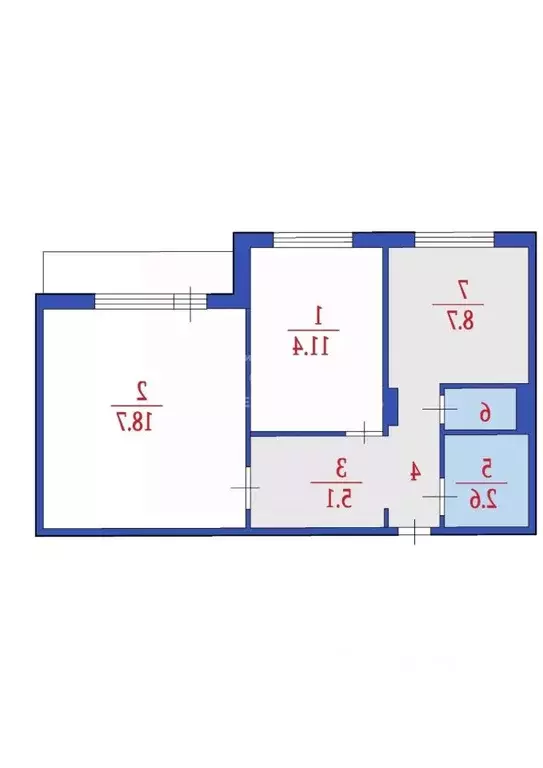 2-к кв. Кемеровская область, Кемерово Инициативная ул., 29А (48.0 м) - Фото 1