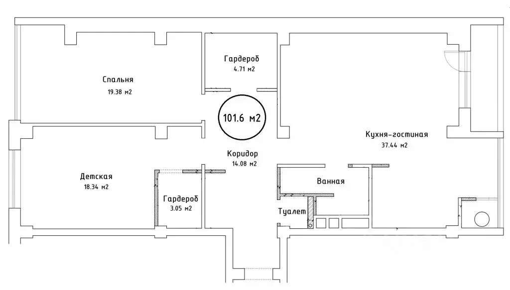 2-к кв. Белгородская область, Белгород просп. Богдана Хмельницкого, ... - Фото 2
