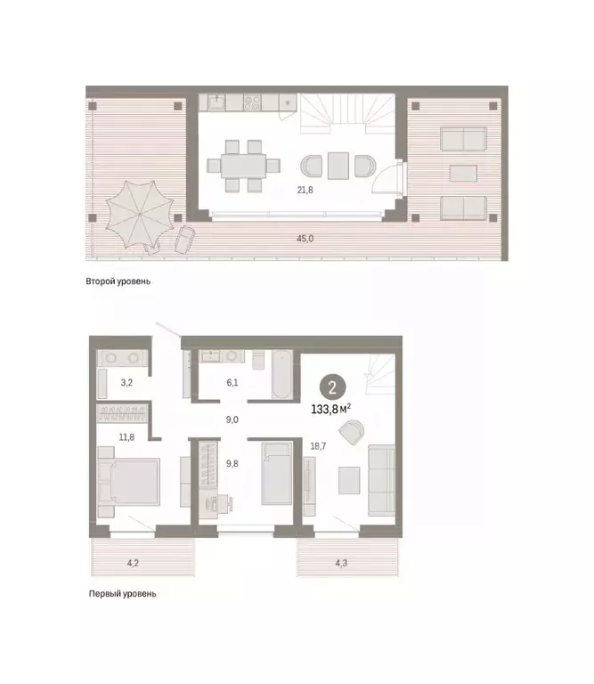 2-к кв. Омская область, Омск ул. Крупской, 11 (133.83 м) - Фото 2