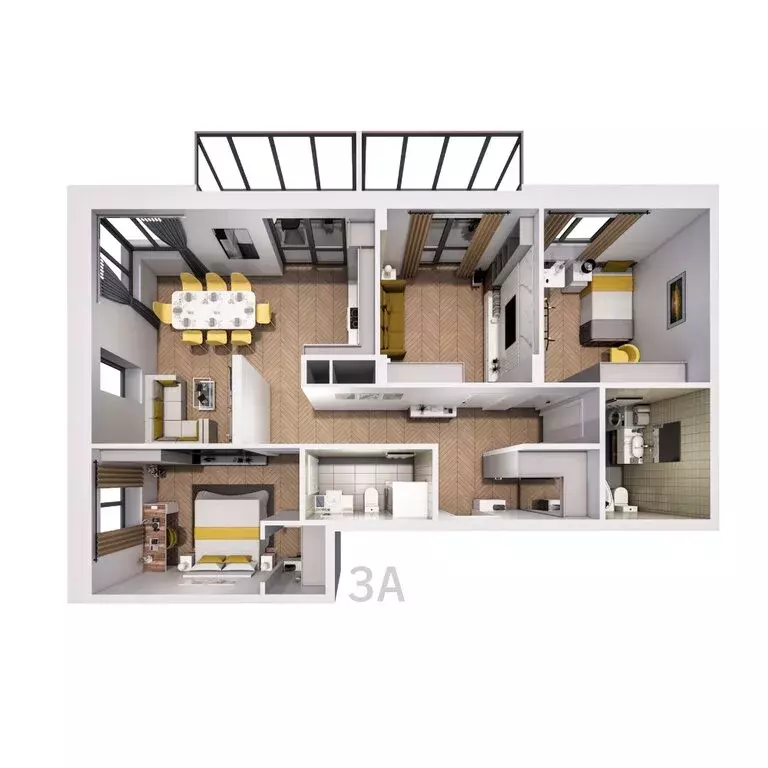 3-комнатная квартира: Тула, Оборонная улица, 104 (98.01 м) - Фото 1