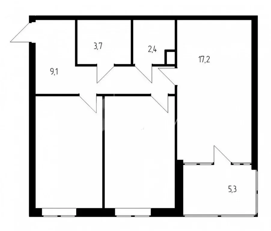 2-к кв. Тюменская область, Тюмень ул. Виктора Тимофеева, 9 (57.4 м) - Фото 1
