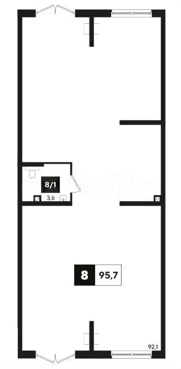 Продам офисное помещение, 95.7 м - Фото 0