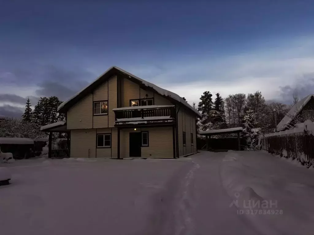 Коттедж в Ленинградская область, Всеволожский район, Рахьинское ... - Фото 1