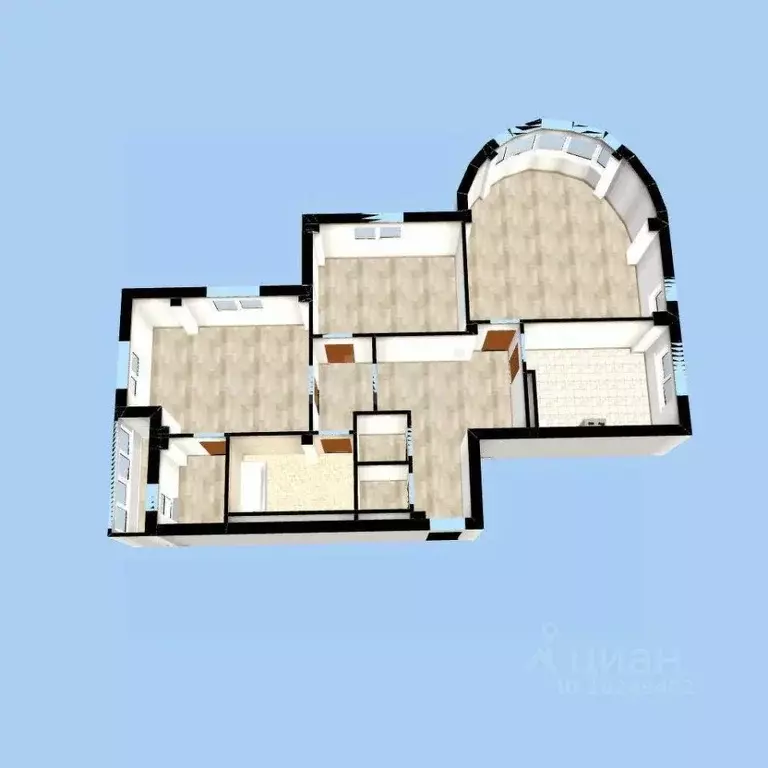 3-к кв. Башкортостан, Уфа ул. Рихарда Зорге, 70/1 (112.0 м) - Фото 1