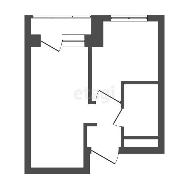 1-комнатная квартира: Обнинск, улица Курчатова, 25/4 (35.1 м) - Фото 0