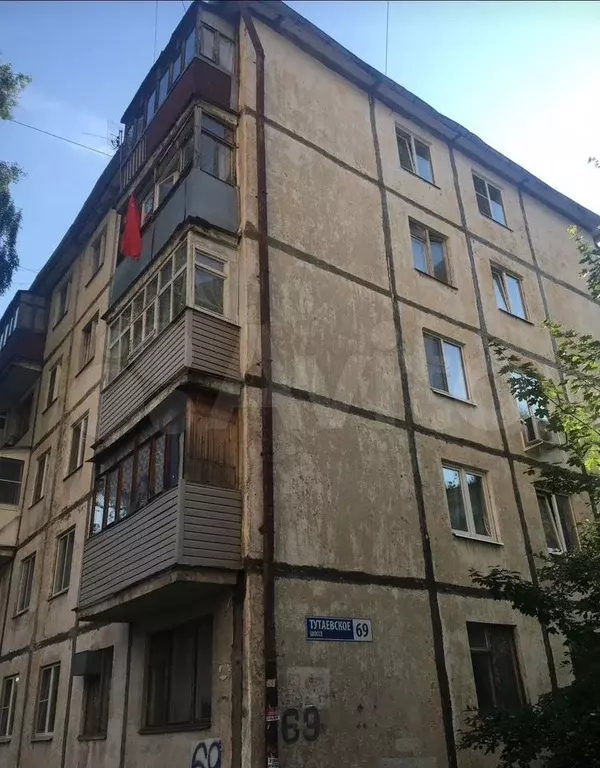 1-к. квартира, 34 м, 3/5 эт. - Фото 0