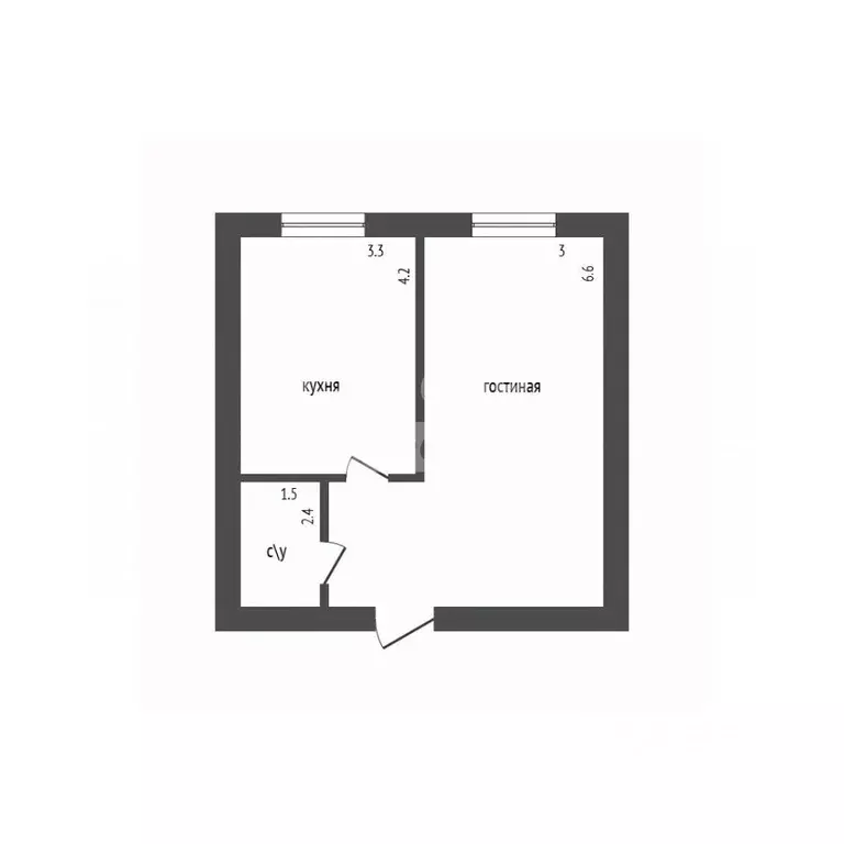 1-к кв. Дагестан, Дербент ул. Сальмана, 89К (45.0 м) - Фото 2