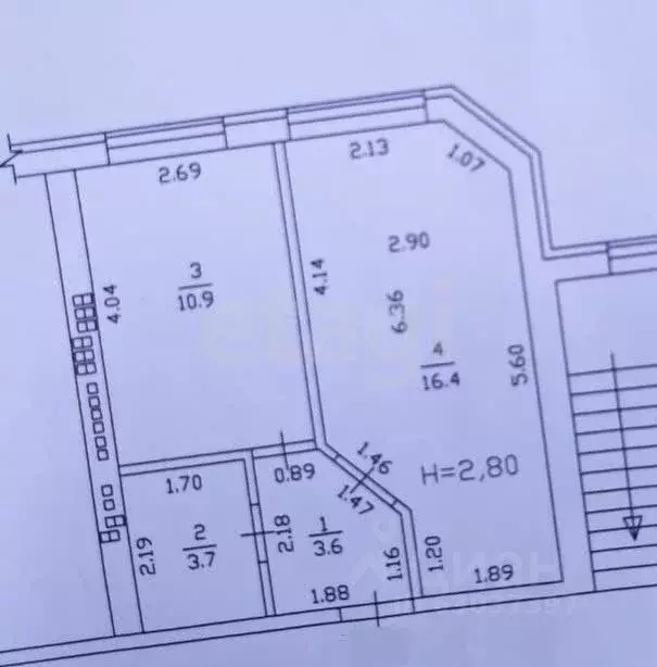1-к кв. Краснодарский край, Горячий Ключ ул. Герцена, 52Г (34.6 м) - Фото 1