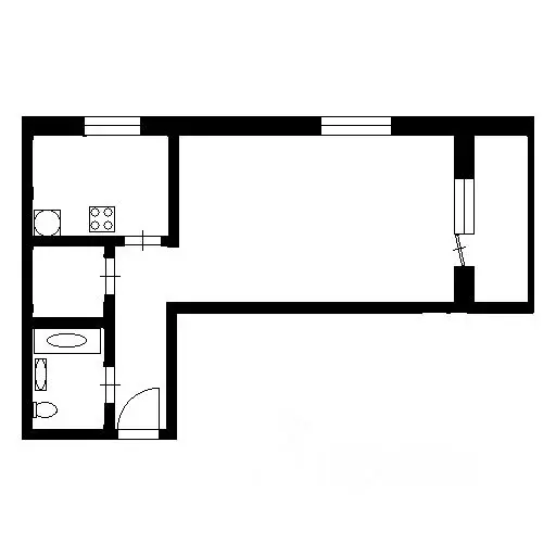 1-к кв. Нижегородская область, Нижний Новгород ул. Генкиной, 46 (47.0 ... - Фото 2