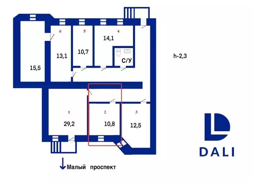 Офис в Санкт-Петербург просп. Малый Петроградской стороны, 12 (11 м) - Фото 2